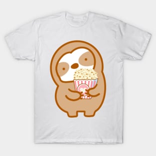 Cute Popcorn Sloth T-Shirt